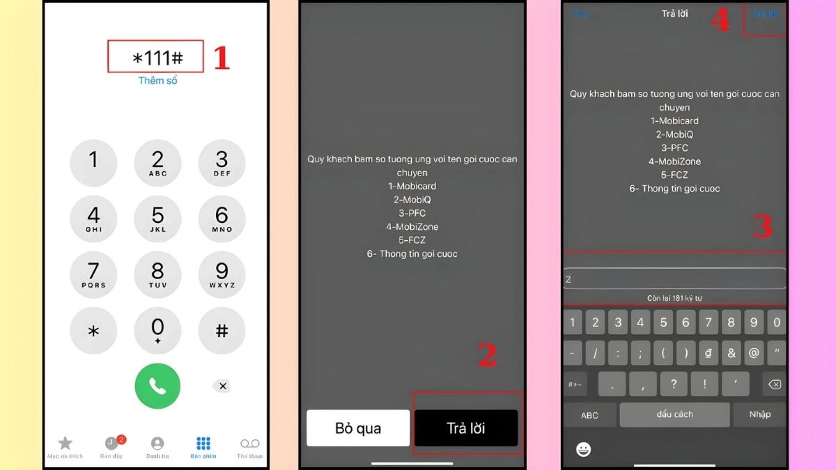 đăng ký gói cước MobiQ qua USSD