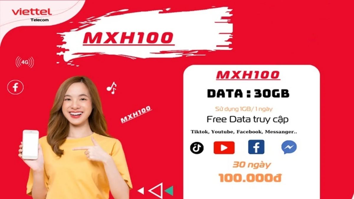 gói MXH100 Viettel