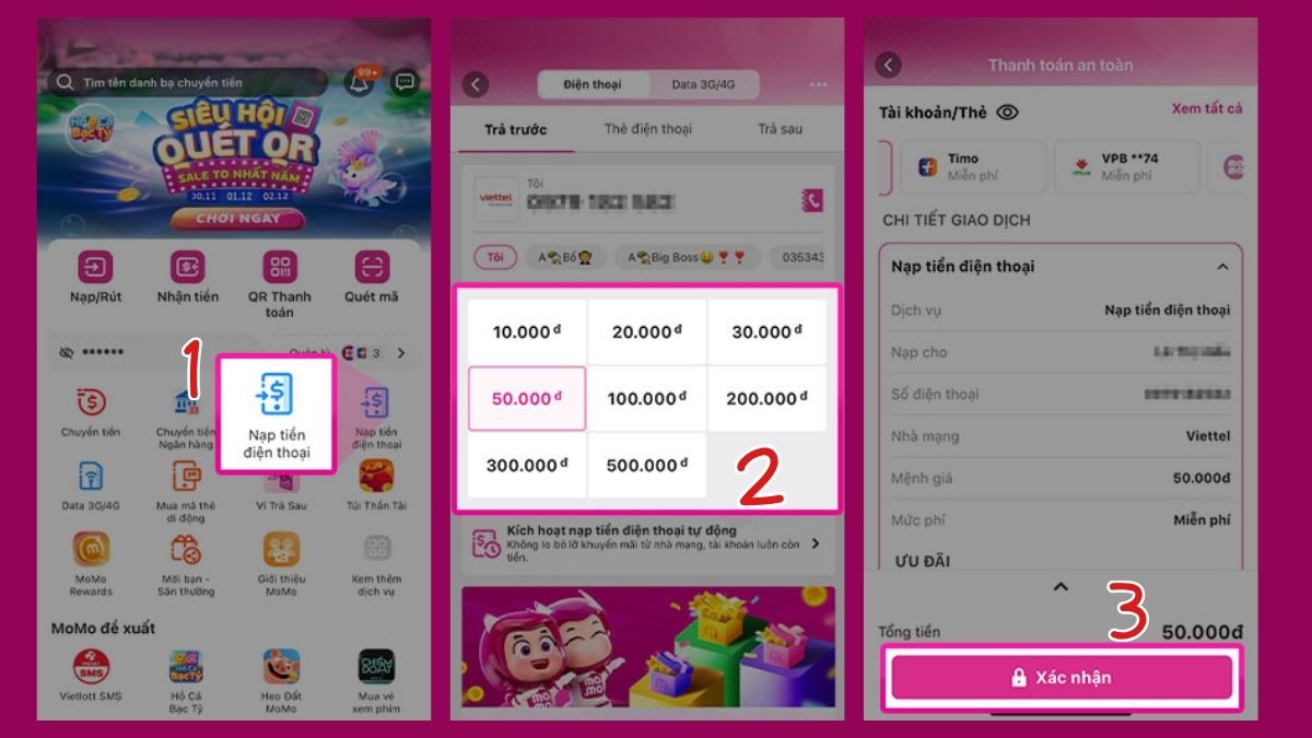 nạp tiền mobifone