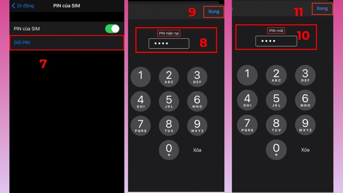 quên mã PIN SIM MobiFone iPhone