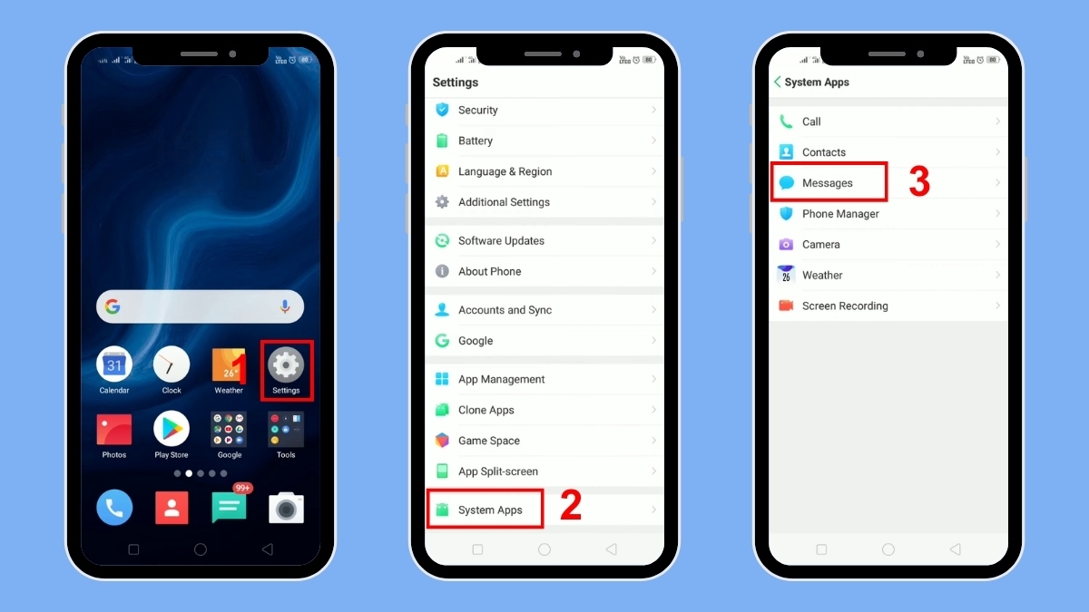 realme gửi tin nhắn thất bại