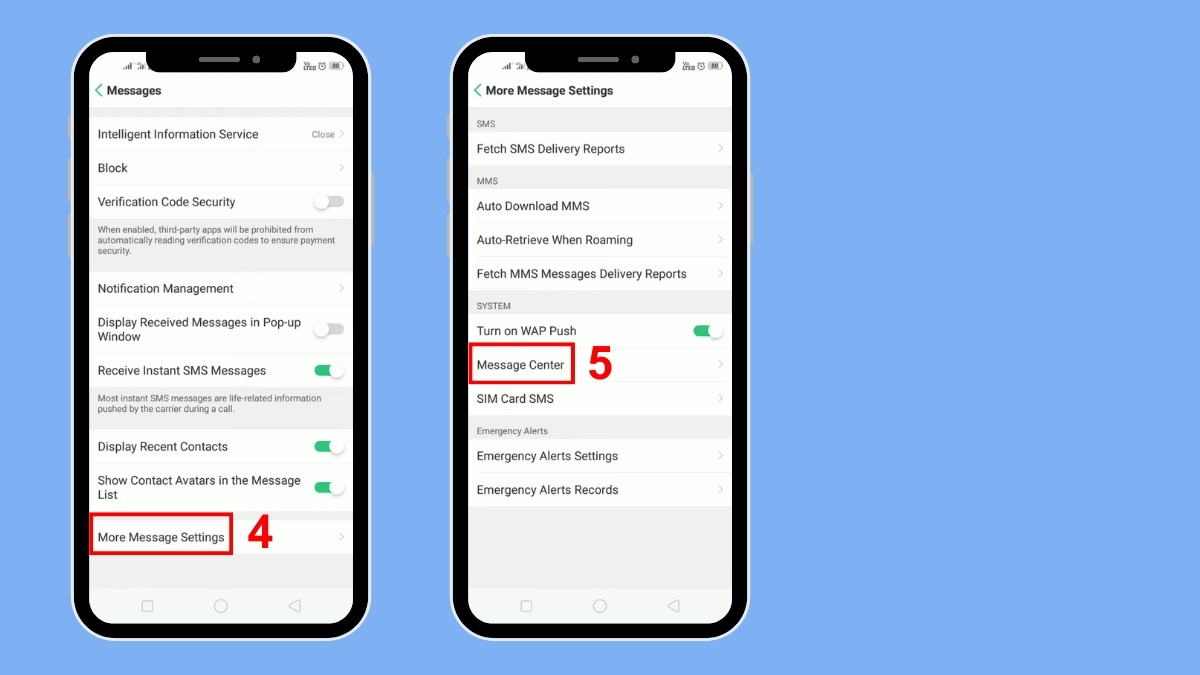realme không gửi được tin nhắn văn bản