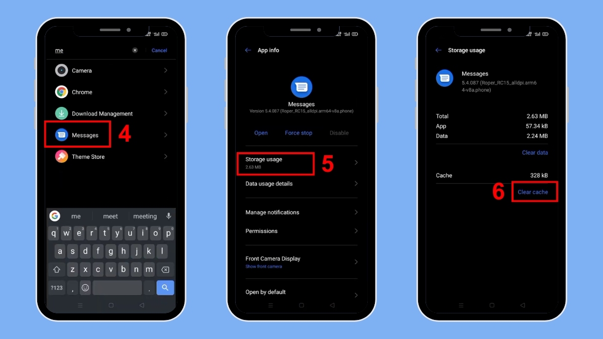 realme không gửi được tin nhắn đi quốc tế
