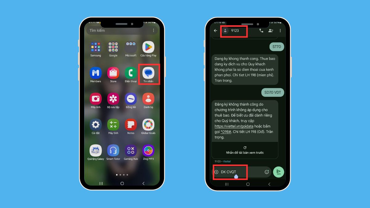 Đăng ký data roaming VinaPhone qua cú pháp