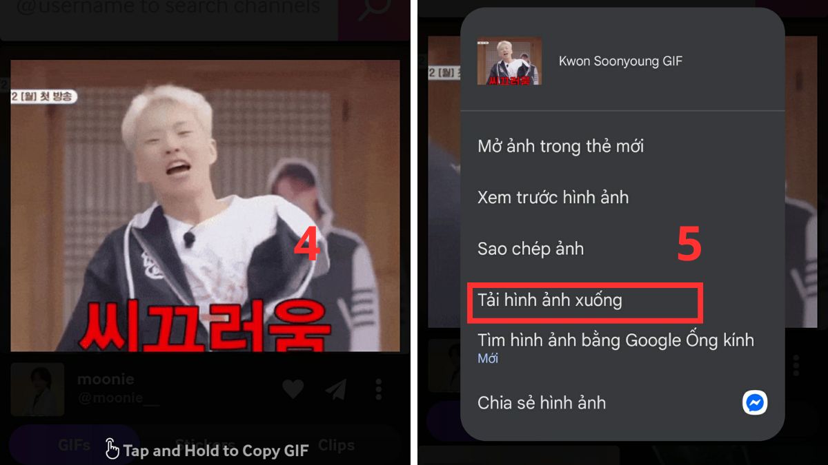 download gif về điện thoại