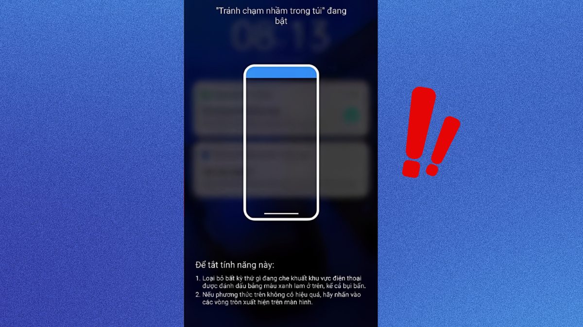 cách tắt chế độ chạm khi đút túi realme