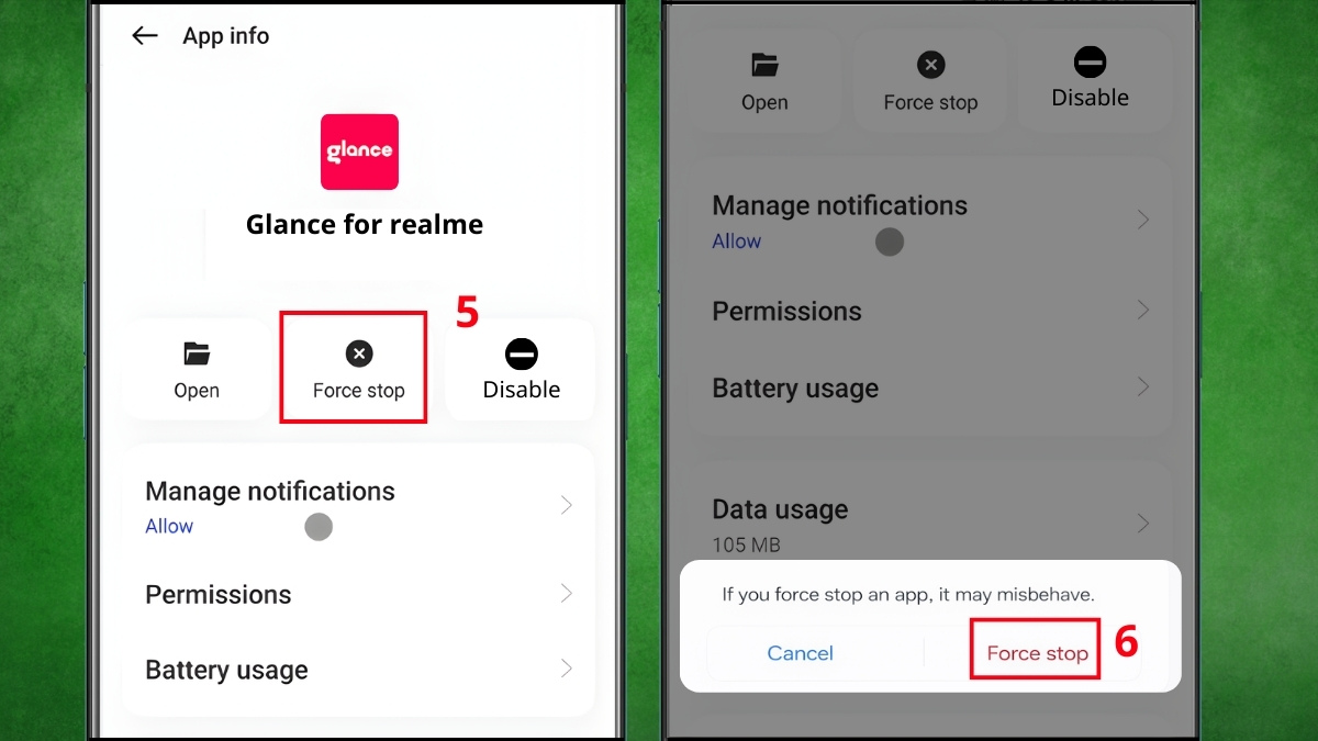 tắt tạp chí khóa màn hình realme