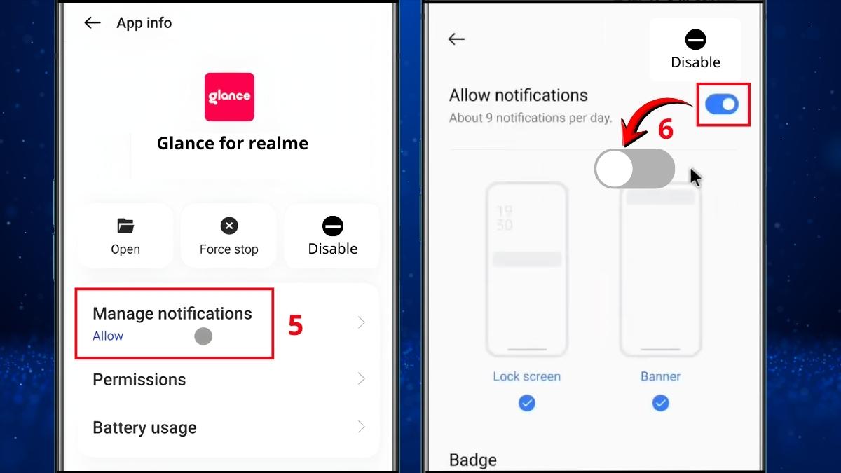 cách tắt lockscreen magazine realme