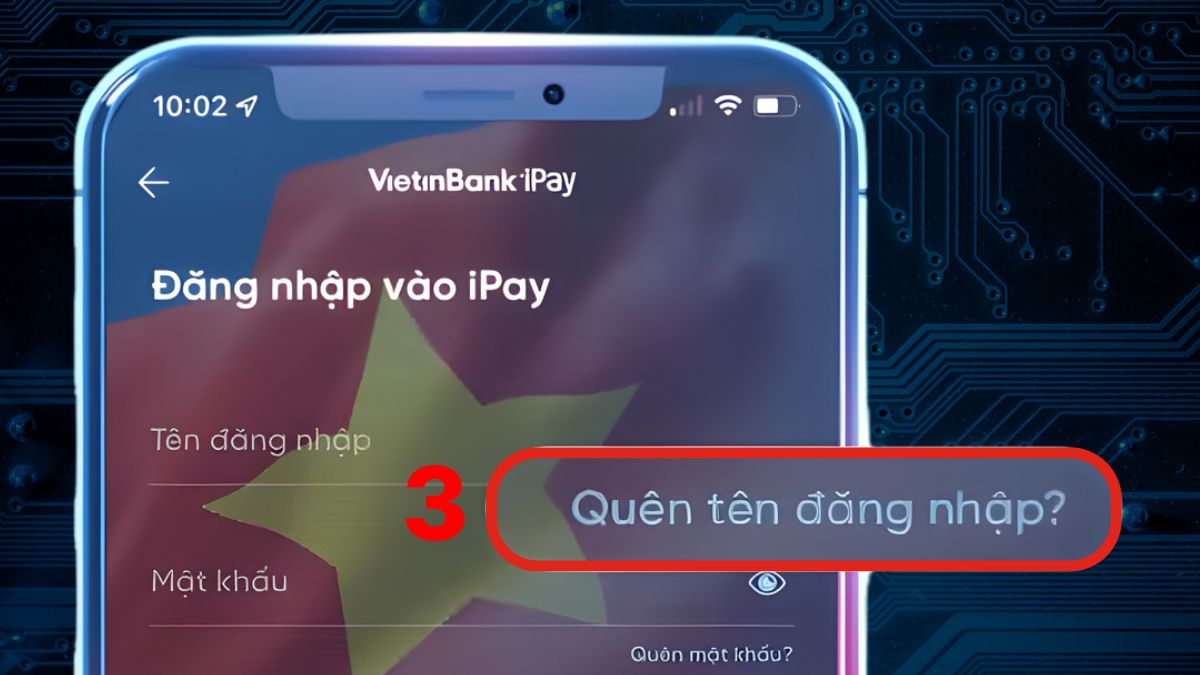 lấy tên đăng nhập VietinBank