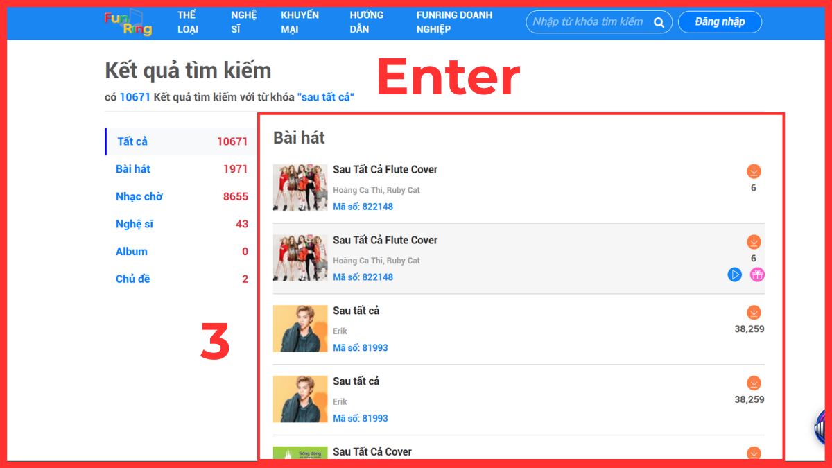 tra cứu mã số nhạc chờ mobifone