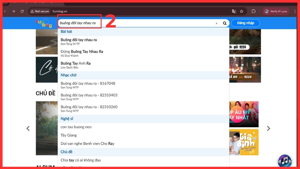 tìm nhạc chờ Mobifone