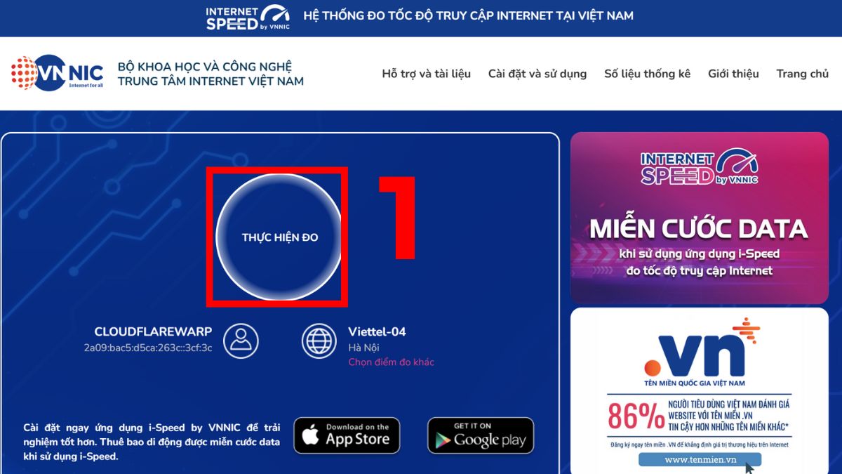 Đo tốc độ WiFi