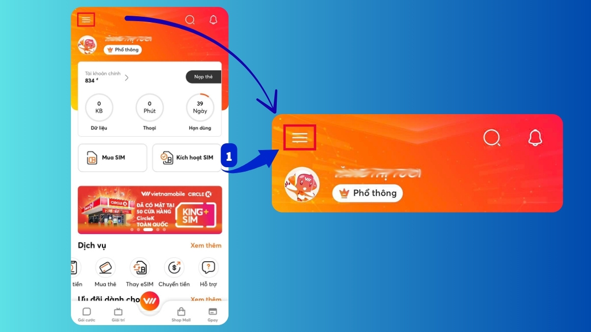 tra cứu cuộc gọi đến mạng Vietnamobile