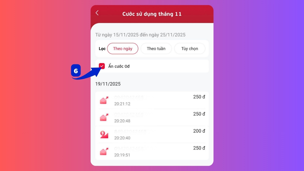 tra cứu lịch sử cuộc gọi đến của viettel