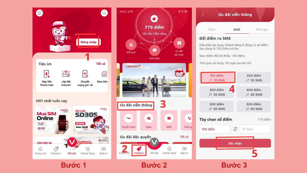 lấy điểm viettel