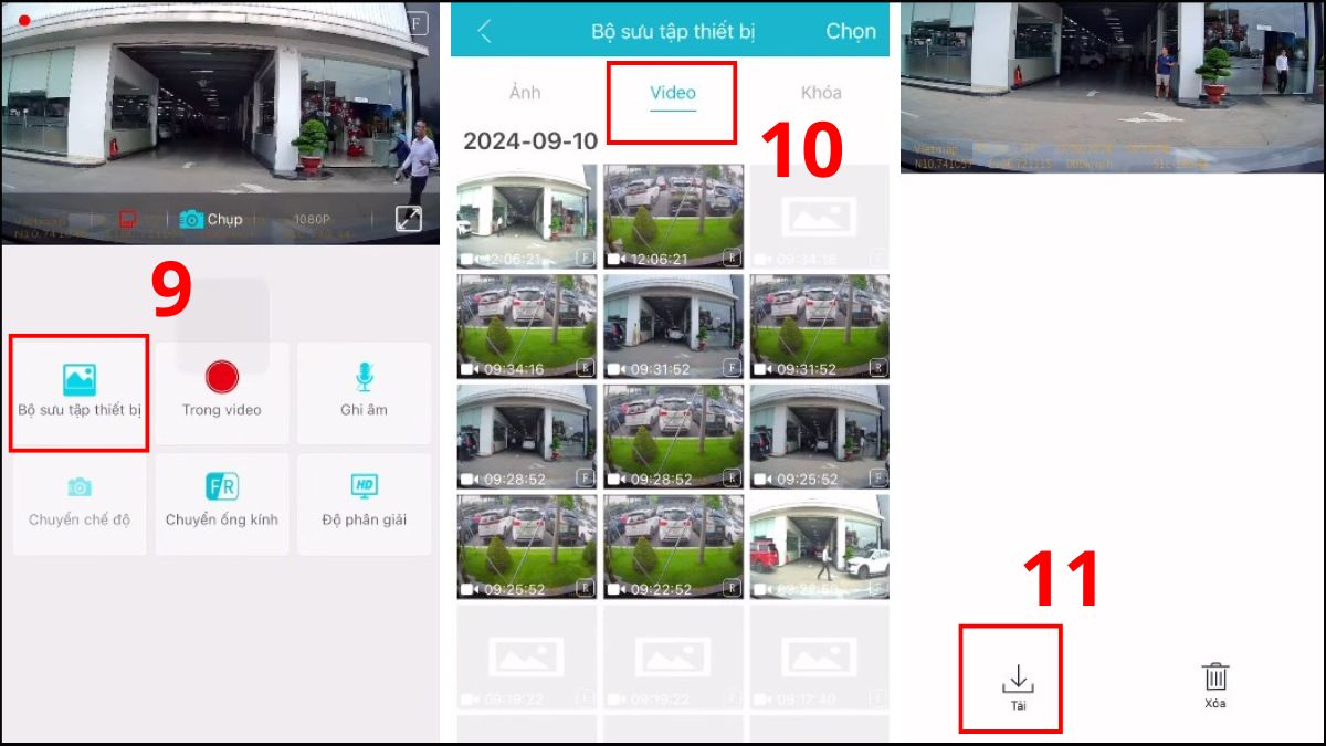 trích xuất camera hành trình xe hơi