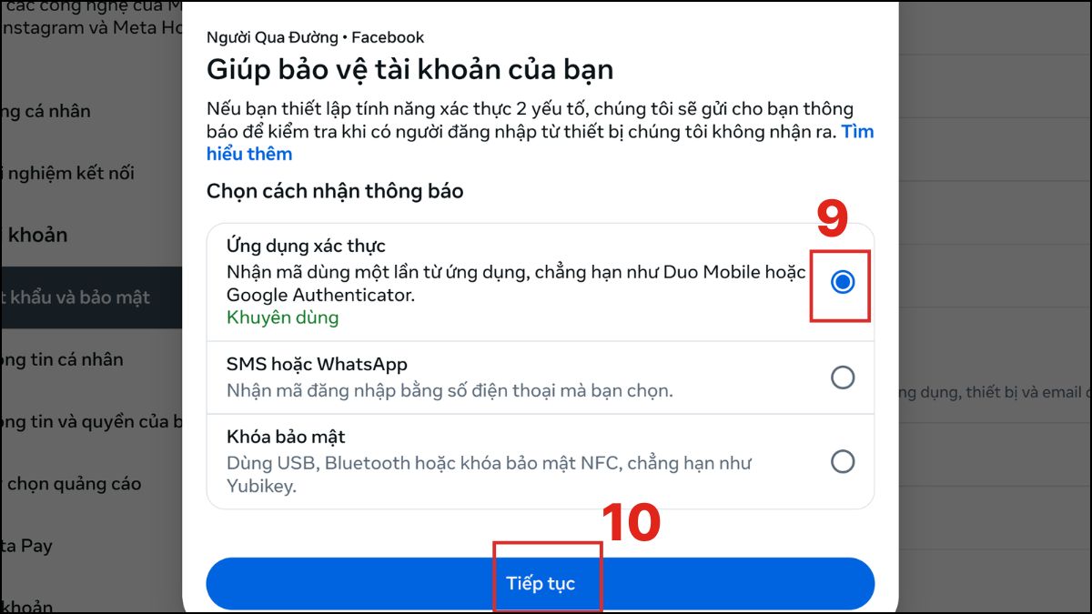 ứng dụng xác minh