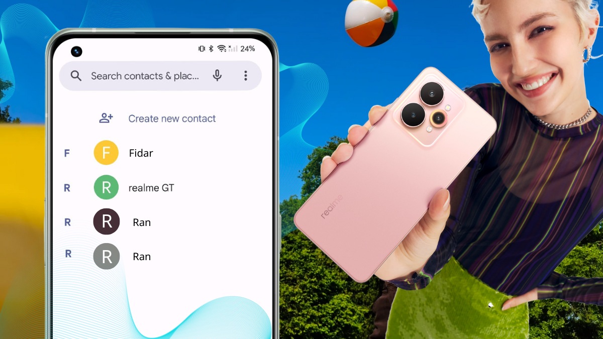 xóa danh bạ trùng lặp trên realme
