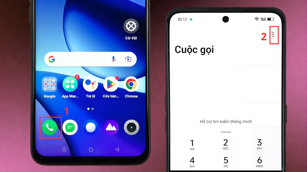 danh bạ trùng lặp trên realme