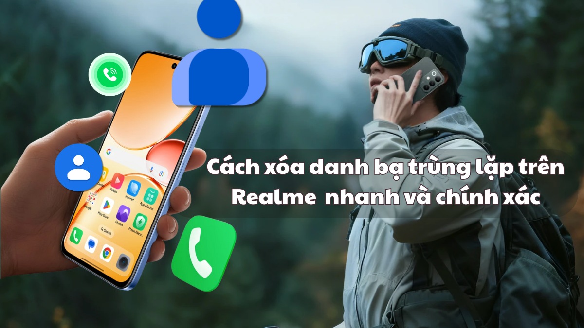 Cách xóa danh bạ trùng lặp trên Realme nhanh và chính xác