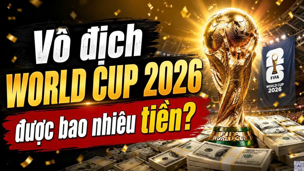 Vô địch World Cup 2026 được bao nhiêu tiền?