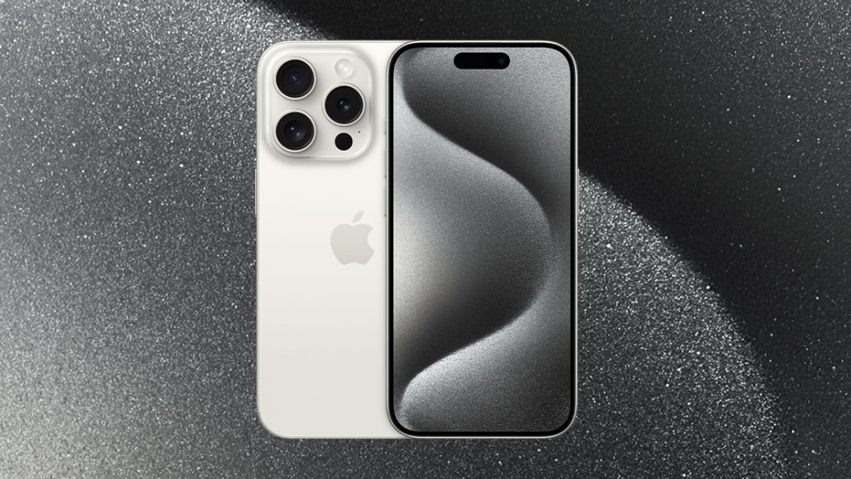 iPhone 15 Pro Max điện thoại màu trắng đi kèm hình nền điện thoại màu trắng đẹp.