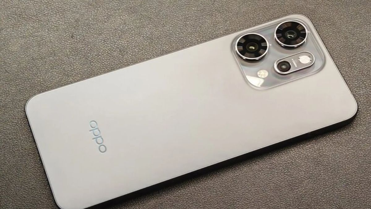 Thiết kế thời trang của điện thoại màu trắng mẫu điện thoại oppo màu trắng Reno14 mỏng nhẹ.