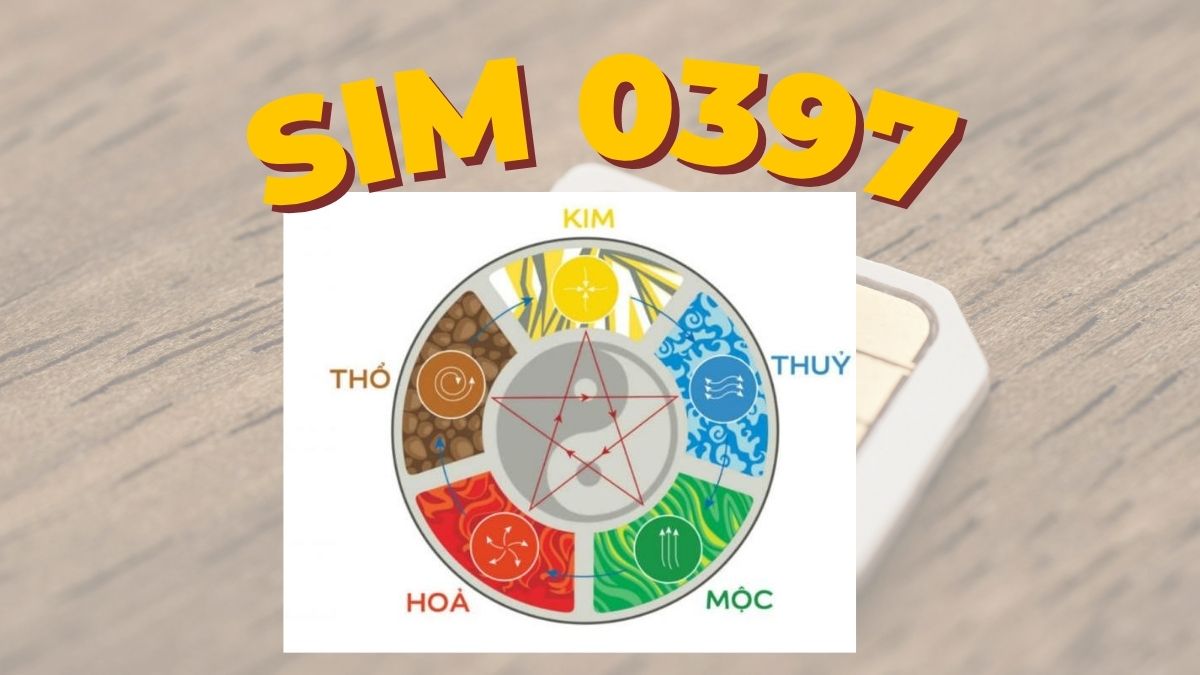Sơ đồ ngũ hành phong thủy tương sinh tương khắc để chọn SIM 0397 là mạng gì