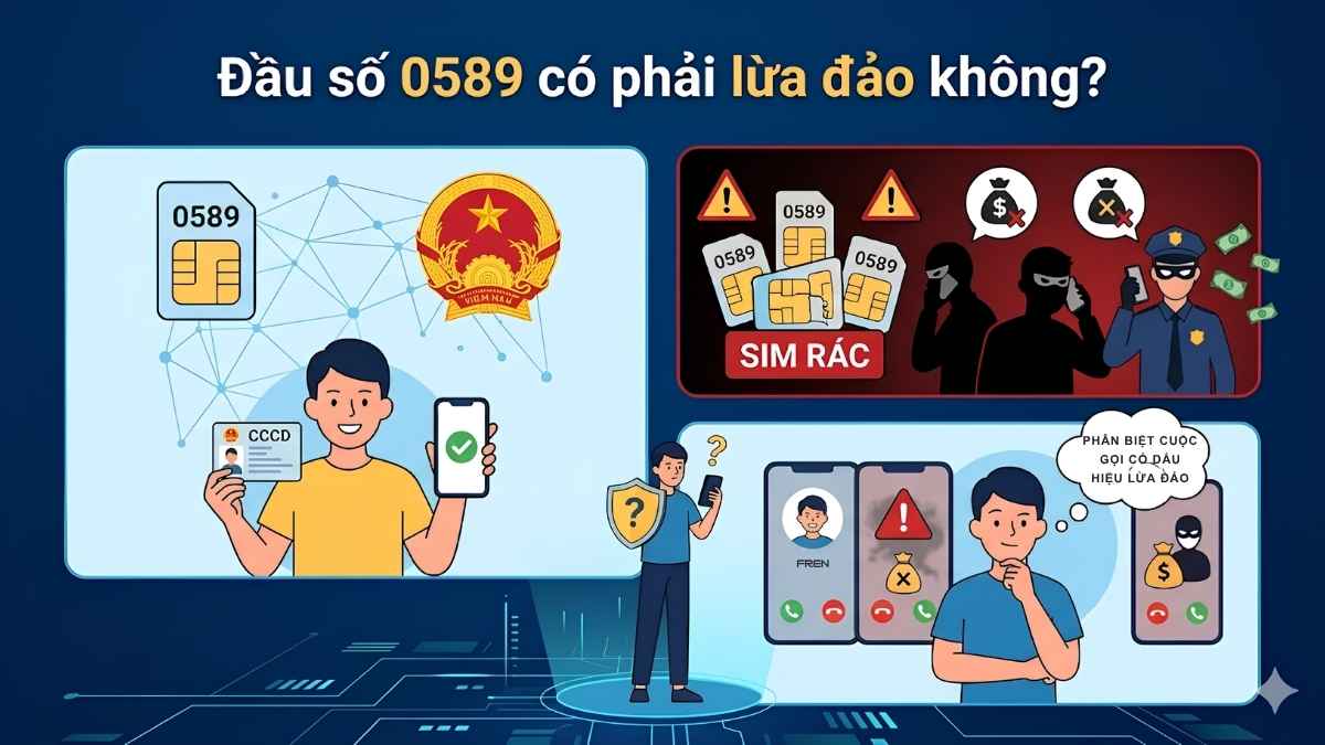 Đồ họa phân biệt SIM chính chủ và SIM rác đầu số 0589 là mạng gì