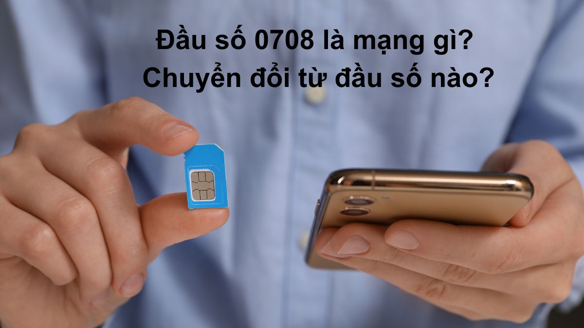 Cận cảnh phôi SIM 4G MobiFone màu xanh giúp giải đáp đầu số 0708 là mạng gì