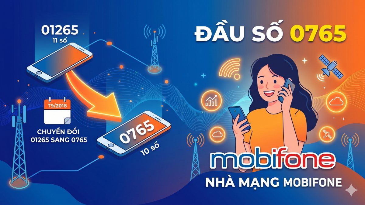 Thuê bao di động 0765 là mạng nào MobiFone