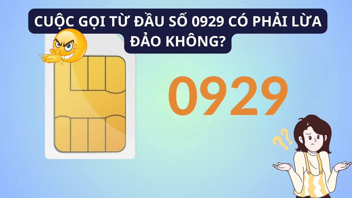 Đồ họa cảnh báo bảo mật giúp phân biệt đầu số 0929 là mạng gì lừa đảo