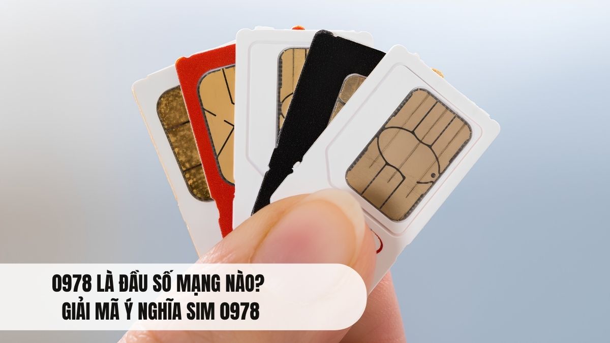0978 Là Đầu Số Mạng Nào? Giải Mã Ý Nghĩa Sim 0978