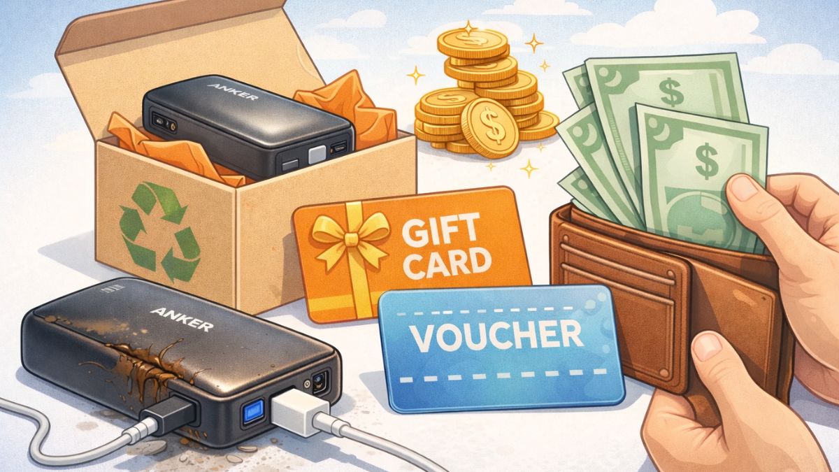 Chính sách bồi hoàn bằng sản phẩm hoặc voucher khi thu hồi anker bị lỗi.