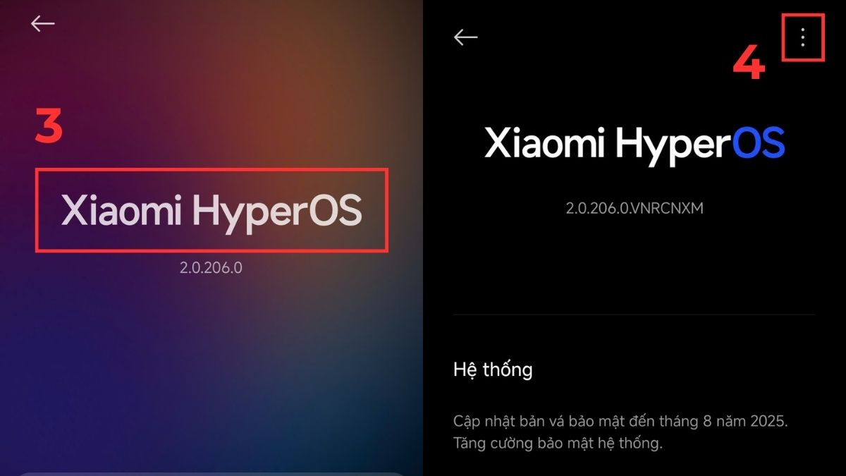 Hình ảnh minh họa các bước tiếp theo để tắt hệ thống Android trên điện thoại Xiaomi.
