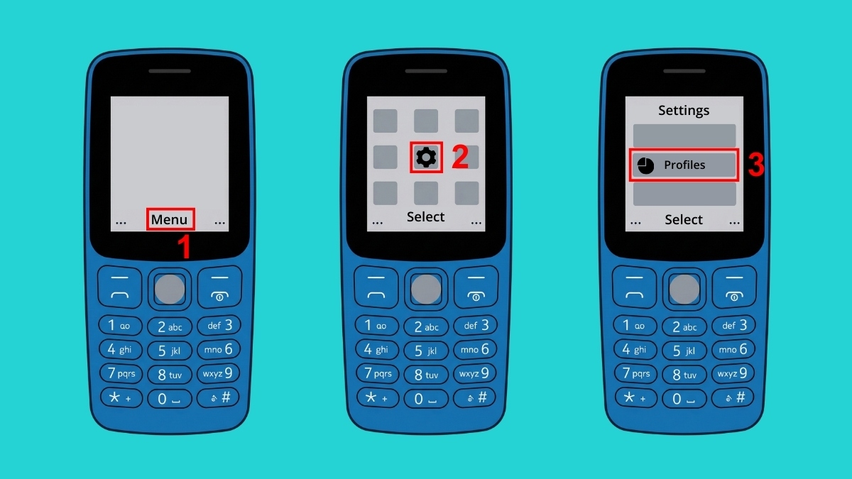 Truy cập Menu để thực hiện cách tắt chế độ im lặng trên Nokia trong phần cài đặt.