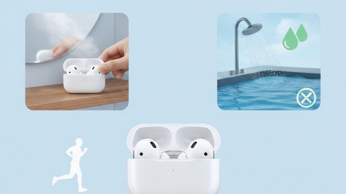 Quy tắc bảo quản và độ bền chống thấm của tai nghe airpod có chống nước không.