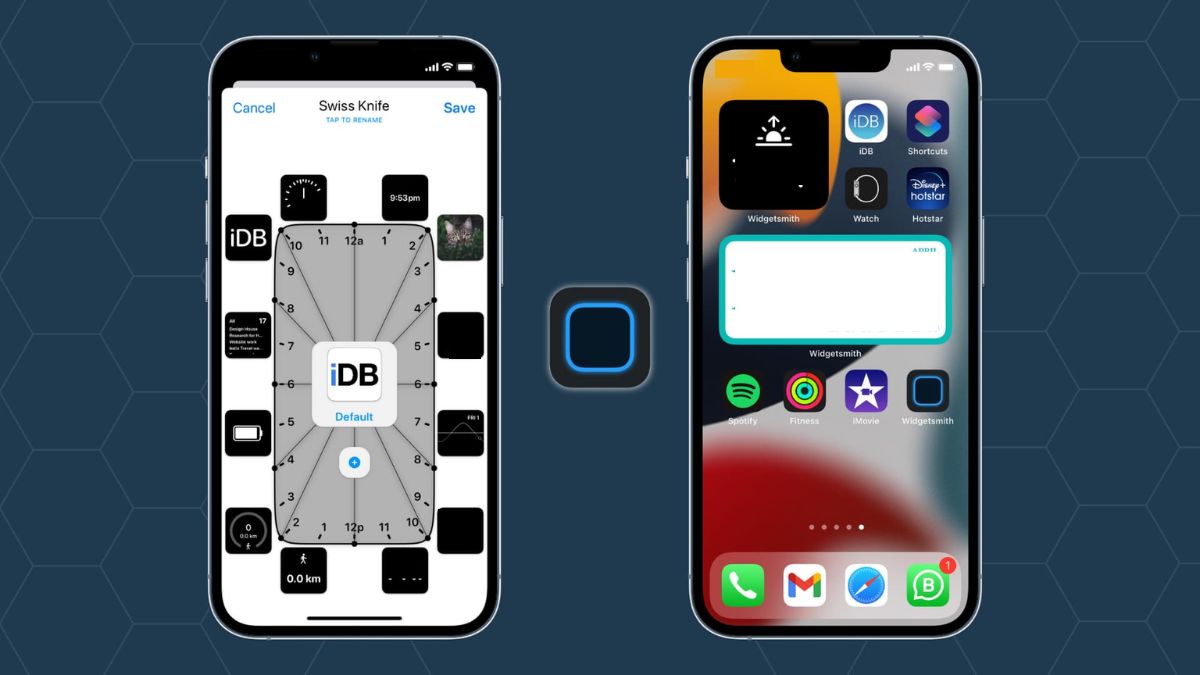 Giao diện tùy chỉnh widget cá nhân hóa bằng app trang trí màn hình điện thoại trên iPhone.