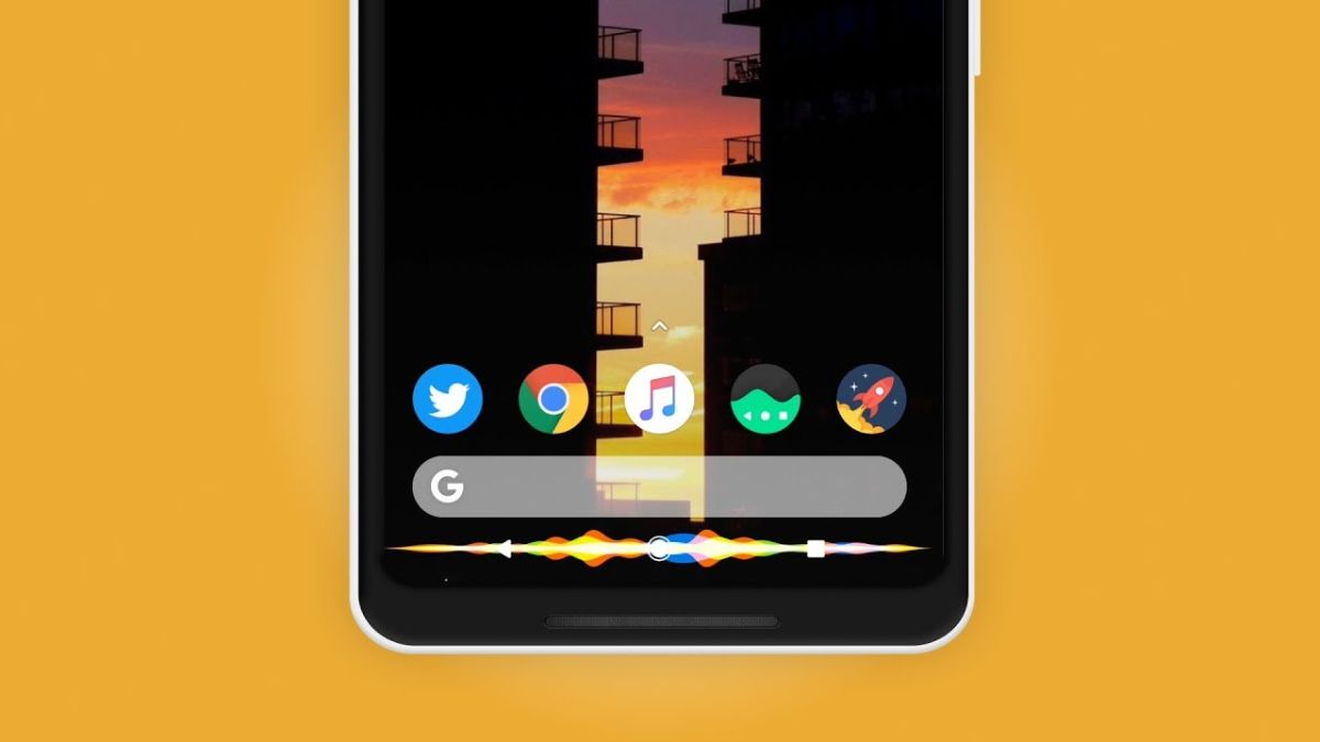 Hiệu ứng viền sáng nghệ thuật từ app trang trí màn hình điện thoại Muviz Edge khi nghe nhạc.