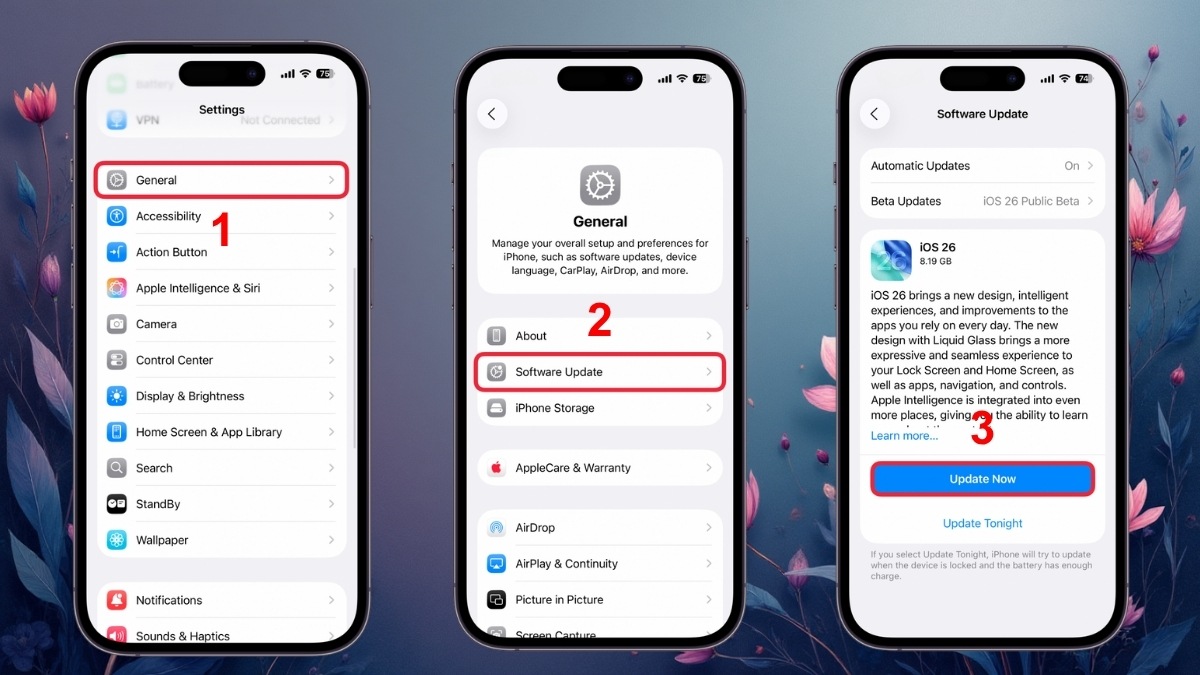 Cập nhật phần mềm để tối ưu hiệu suất, tránh bàn phím bị loạn
