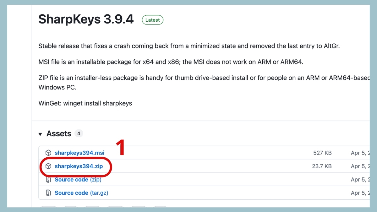 Tải phần mềm SharpKeys để điều chỉnh âm lượng không cần phím Fn.