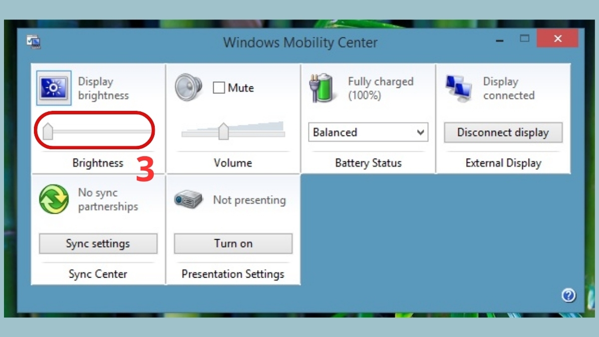 Giao diện điều chỉnh âm lượng không cần phím Fn thông qua các thanh trượt hệ thống.
