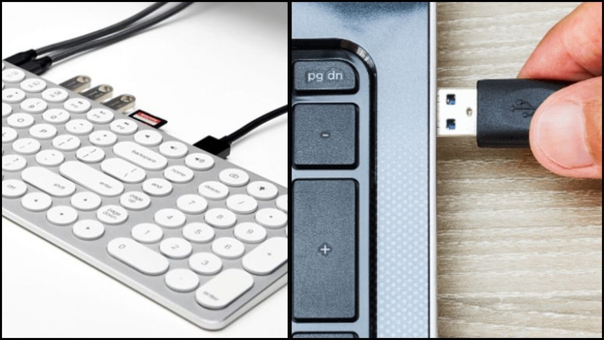 Hướng dẫn kết nối cổng USB để cài đặt bàn phím trên máy tính đơn giản.