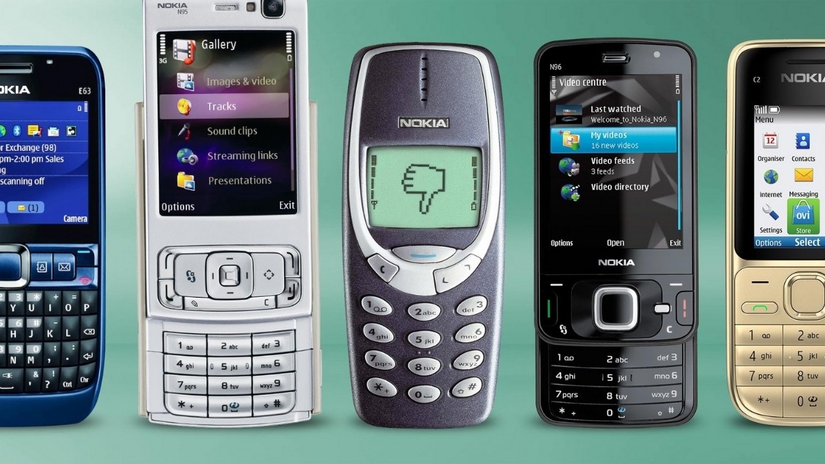 Bảng tổng hợp tất cả các dòng điện thoại Nokia qua từng thời kỳ phát triển.