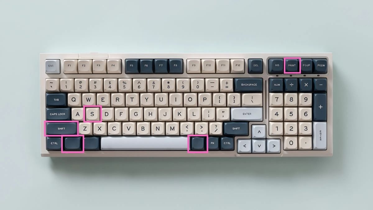 Sử dụng chức năng các nút trên bàn phím máy tính để chụp ảnh màn hình.