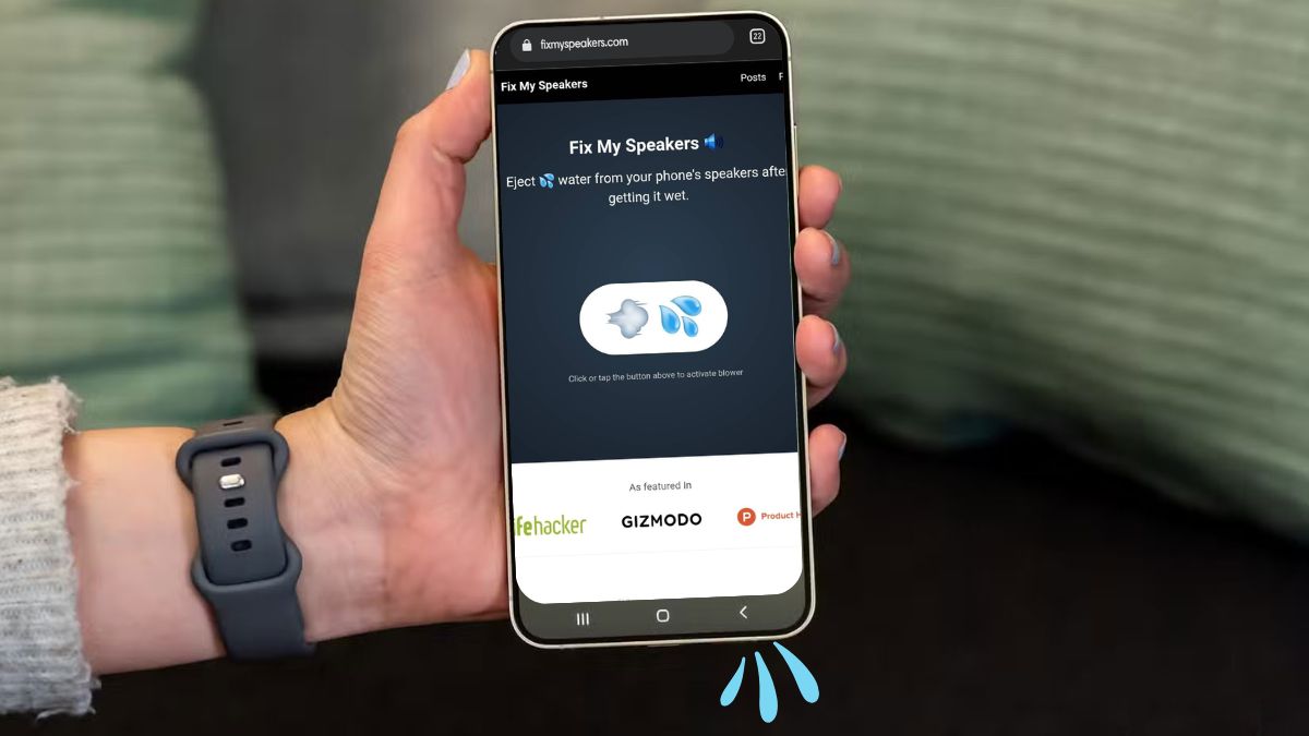 Sử dụng trang web Fix My Speakers là cách đẩy nước ra khỏi loa Android hiệu quả.