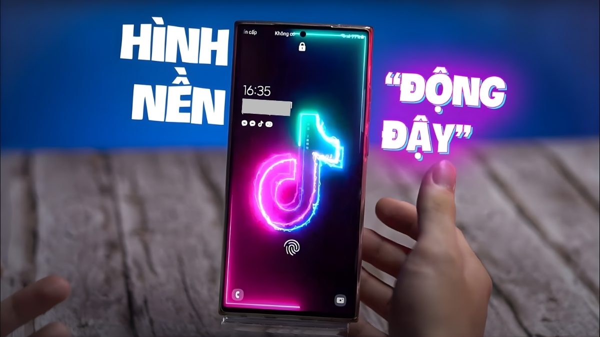 Giao diện hiển thị khi thực hiện cách đặt video làm hình nền điện thoại android.