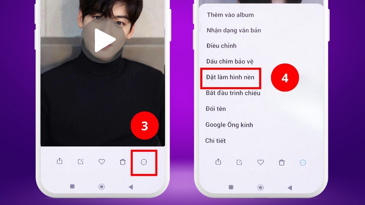 Thiết lập video cá nhân làm hình nền trên điện thoại Vivo đơn giản.