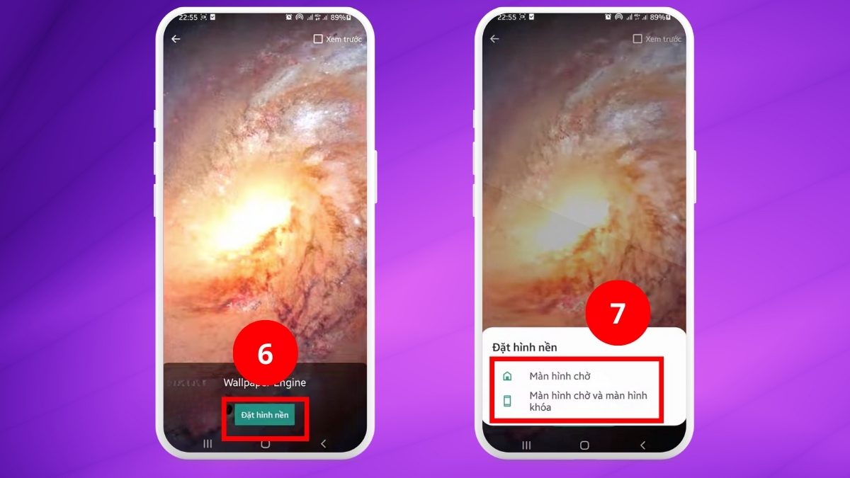 Cài đặt video chất lượng cao làm hình nền nhờ ứng dụng chuyên dụng.
