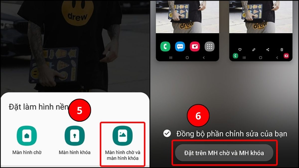 Hoàn tất thiết lập cài video làm hình nền khoá trên thiết bị Samsung.